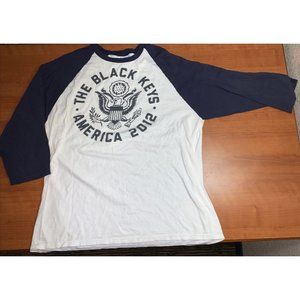 The Black Keys 2012 America Tour T Shirt Navy Size XL